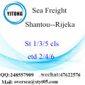 Shantou Port LCL Consolidation To Rijeka